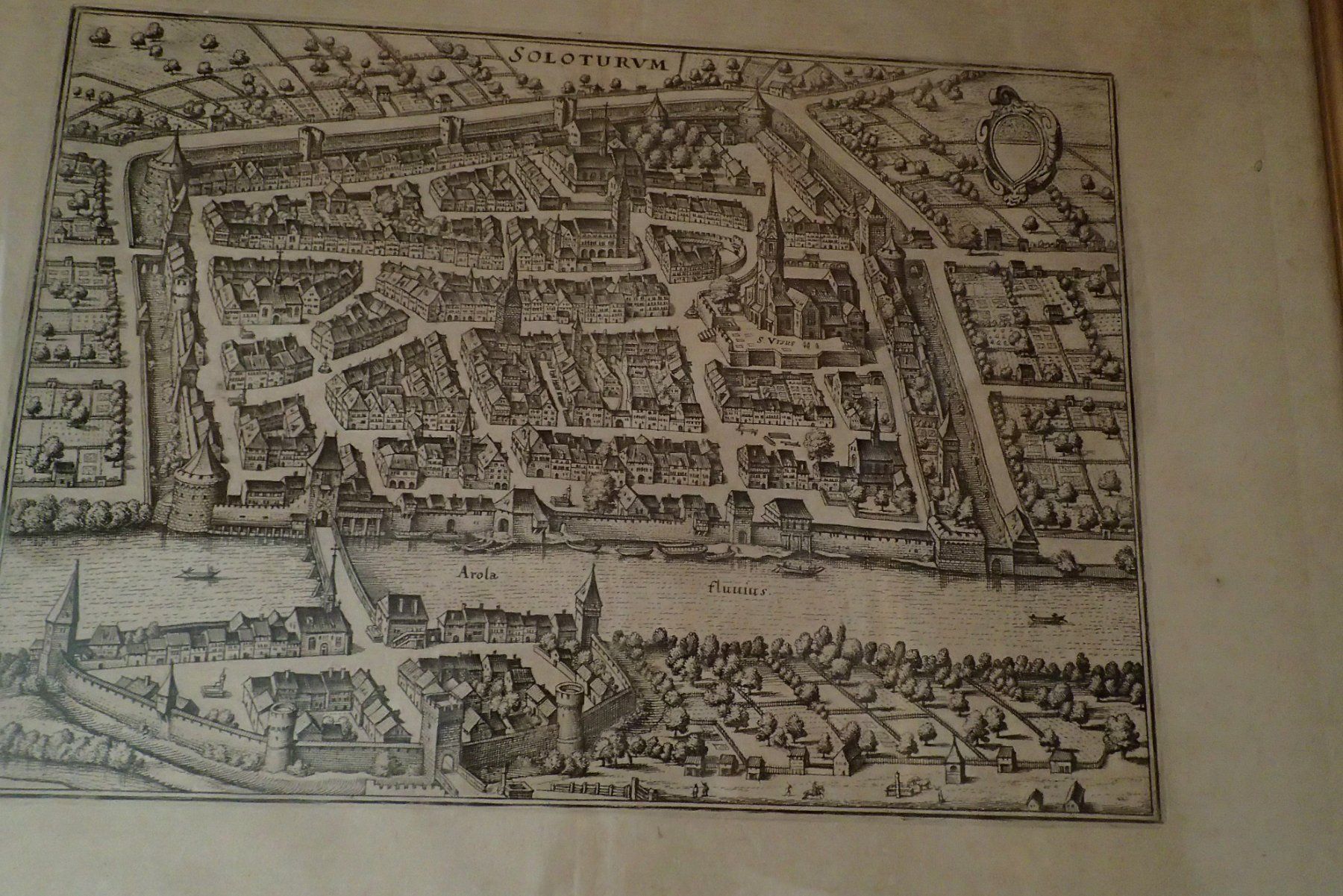 Stiche: Kupferstich Merian SOLOTHURN – Gebraucht aus Allschwil von Salus17 3
