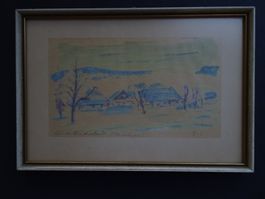 Monotypie von Ernst Leu