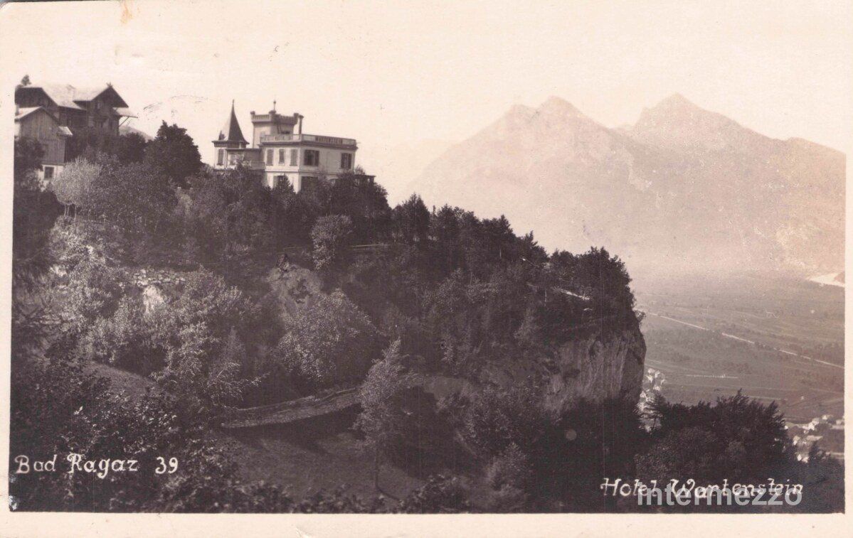 Ansichtskarten: Bad Ragaz SG // 1925 Hotel Wartenstein – Gebraucht aus Basel von intermezzo12