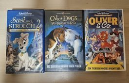 Susi&Strolchi, Cats&Dogs, Oliver& Co. VHS's
