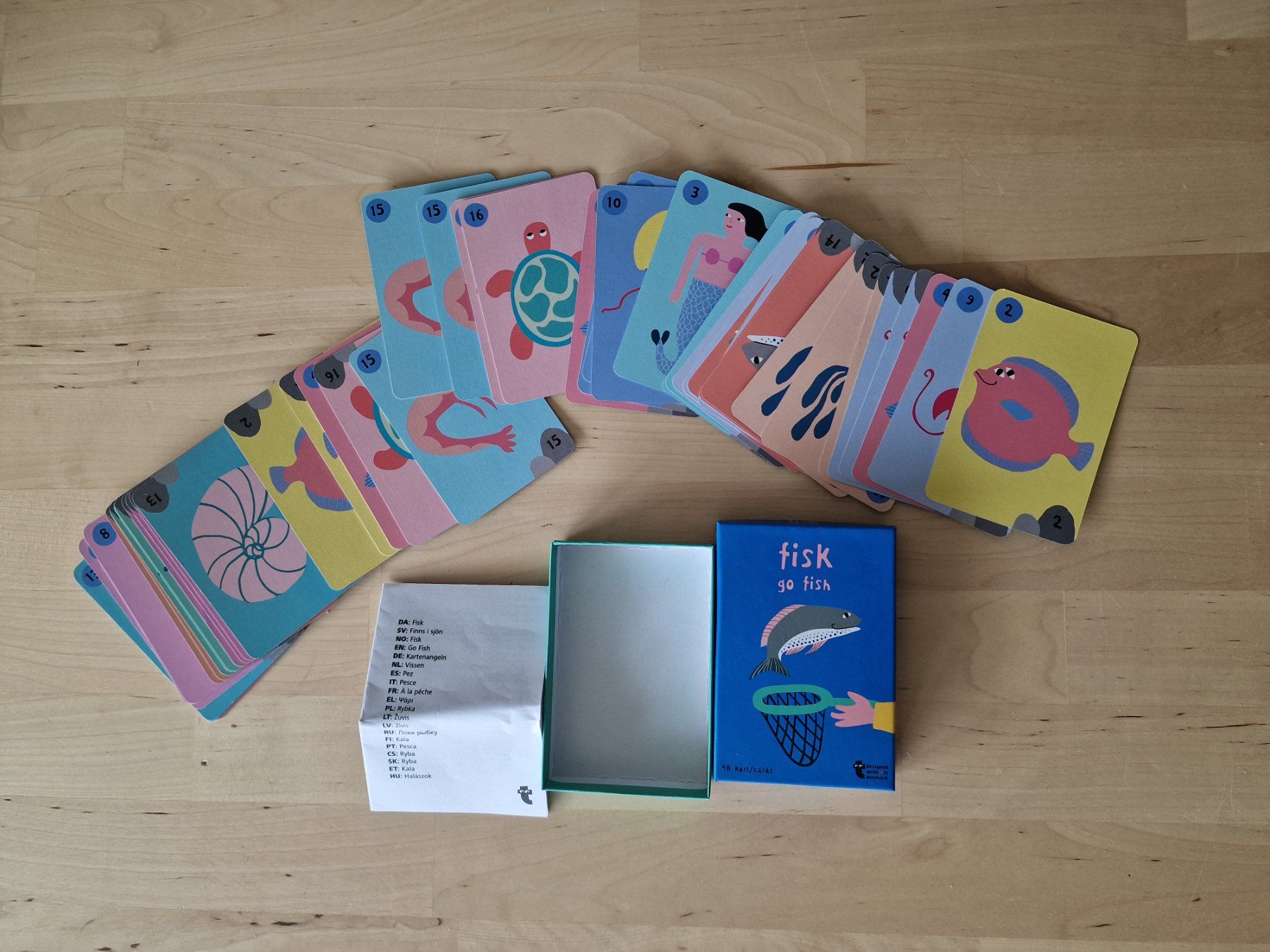 Giochi: fisk, go fish - Quartett mit lustigen Abbildungen – Nuovo (secondo la descrizione) da Kilchberg ZH venduto da bluessolo