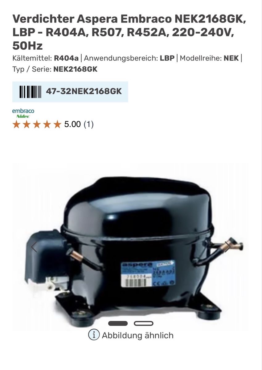 Kompressoren: Kälteverdichter – Neu und originalverpackt aus Bachs von wulli17 1