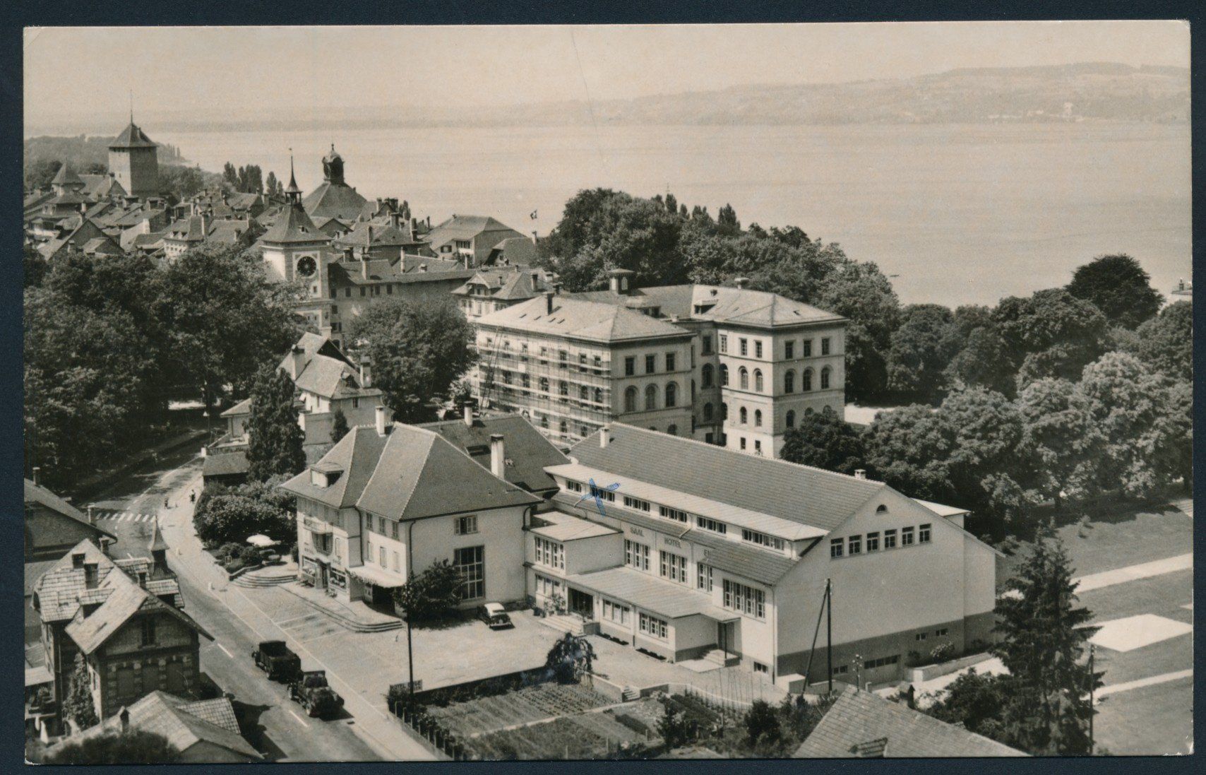 Cartoline postali: Hotel-Restaurant Enge in Murten – Usato da Bonau venduto da Profila3