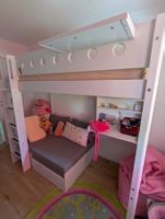 Hochbett mit Schreibtisch & Sofa Classic Casa 90 x 200 cm