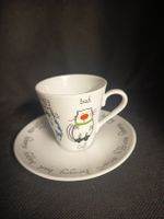 Kaffeetasse mit Untertasse Katze Motiv neuwertig 
