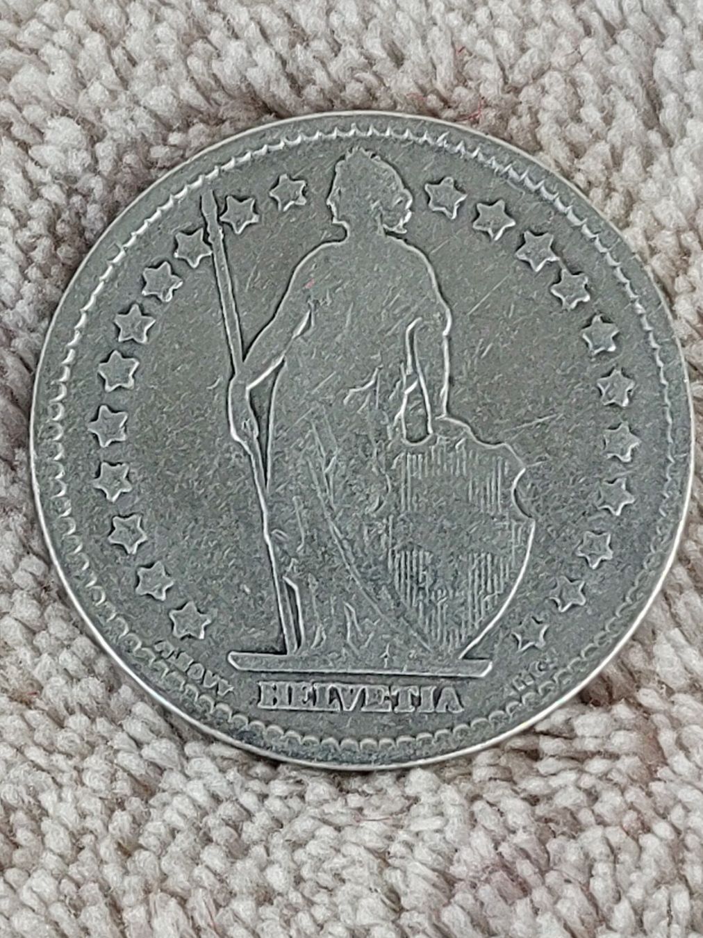Alle Münzen: Schweizer 1 Franken Silber 1906 – Gebraucht aus Strengelbach von Phorensic_30 1