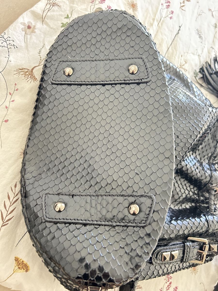 Kennel & Schmenger Taschen für Damen: Kennel&Schmenger Tasche Pythonleder Schwarz Top Zustand – Neu (gemäss Beschreibung) aus Schaffhausen von Casadenobile 4