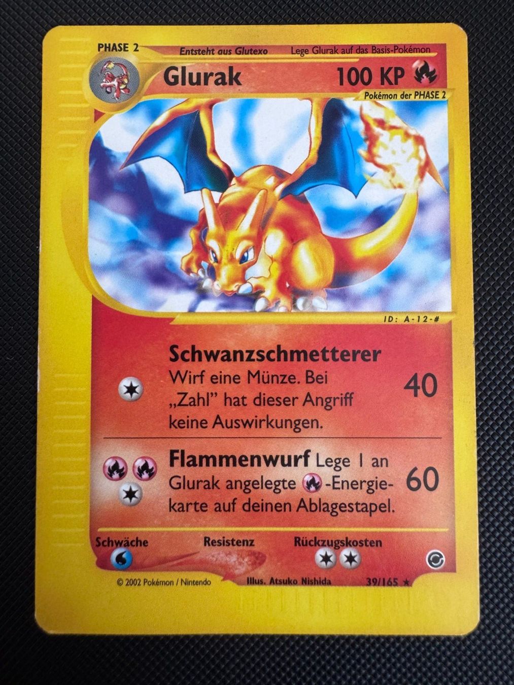 Pokémon Carte collezionabili: Pokemon Glurak Charizard Rare 39/165 - Expedition - DE – Usato da Erstfeld venduto da PokeSandero