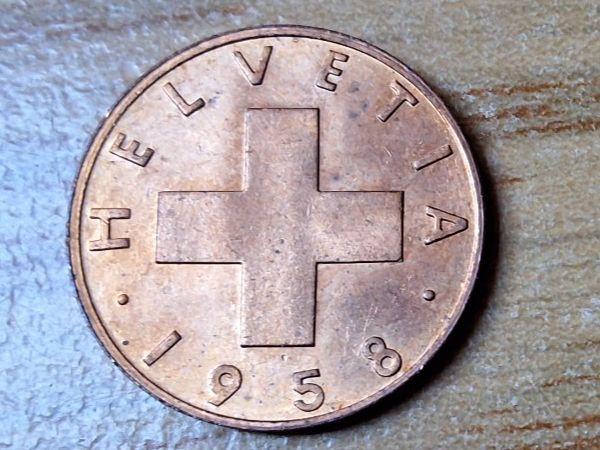 Alle Münzen: 1 Rappen 1958 - fast unzirkuliert! – Gebraucht aus Münchenstein von purbach1 6