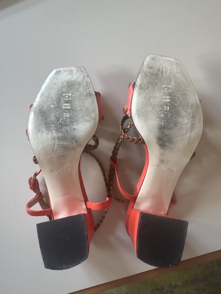 Chaussures femmes: Pollini Sandalen orange Leder Grösse 39  – D'occasion à Zürich par nic_tg6l 5