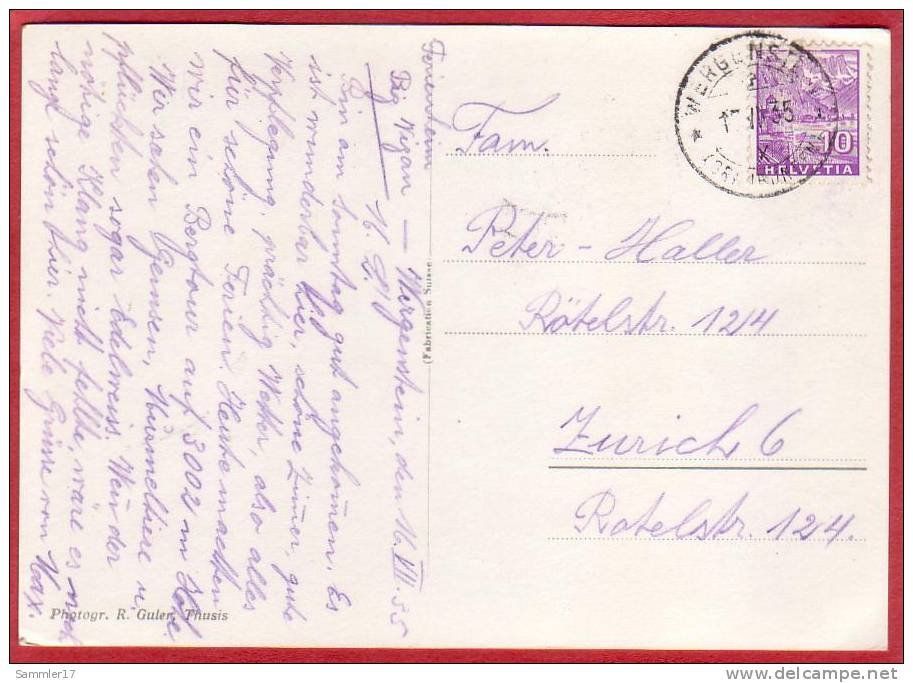 Cartoline postali: WERGENSTEIN 1935 – Usato da Grüningen venduto da Kartenlaube 1