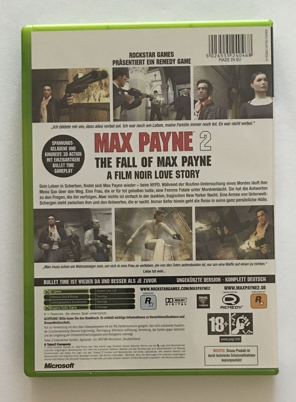 Giochi: XBOX - Max Payne 2: The Fall of Max Payne – Usato da Allschwil venduto da Bullach 2