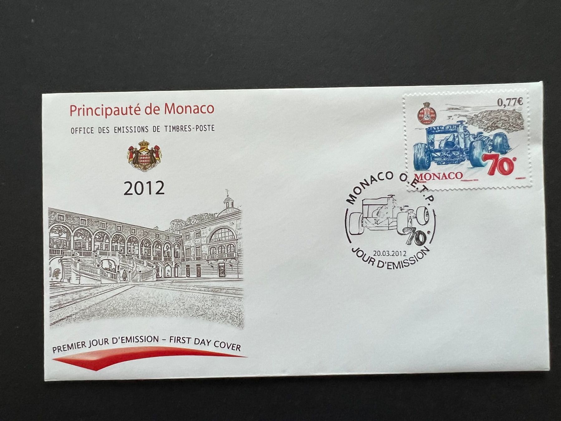Alle Briefmarken: Monaco 2012   FDC Luxusbrief  (B977) – Gebraucht aus Hinwil von Sidi4