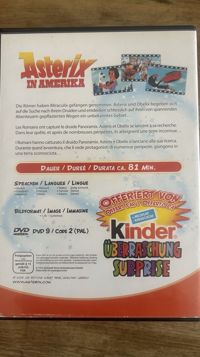 Tutti i DVDs: Asterix in America DVD (deutsch/ english audio) – Usato da Lugano venduto da bad_2t9b 1