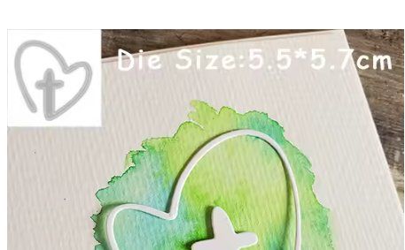 Sciablone: Neue Stanzschablone  Kreuz im Herz – Nuovo e nell'imballaggio originale da Effretikon venduto da wenuss 2