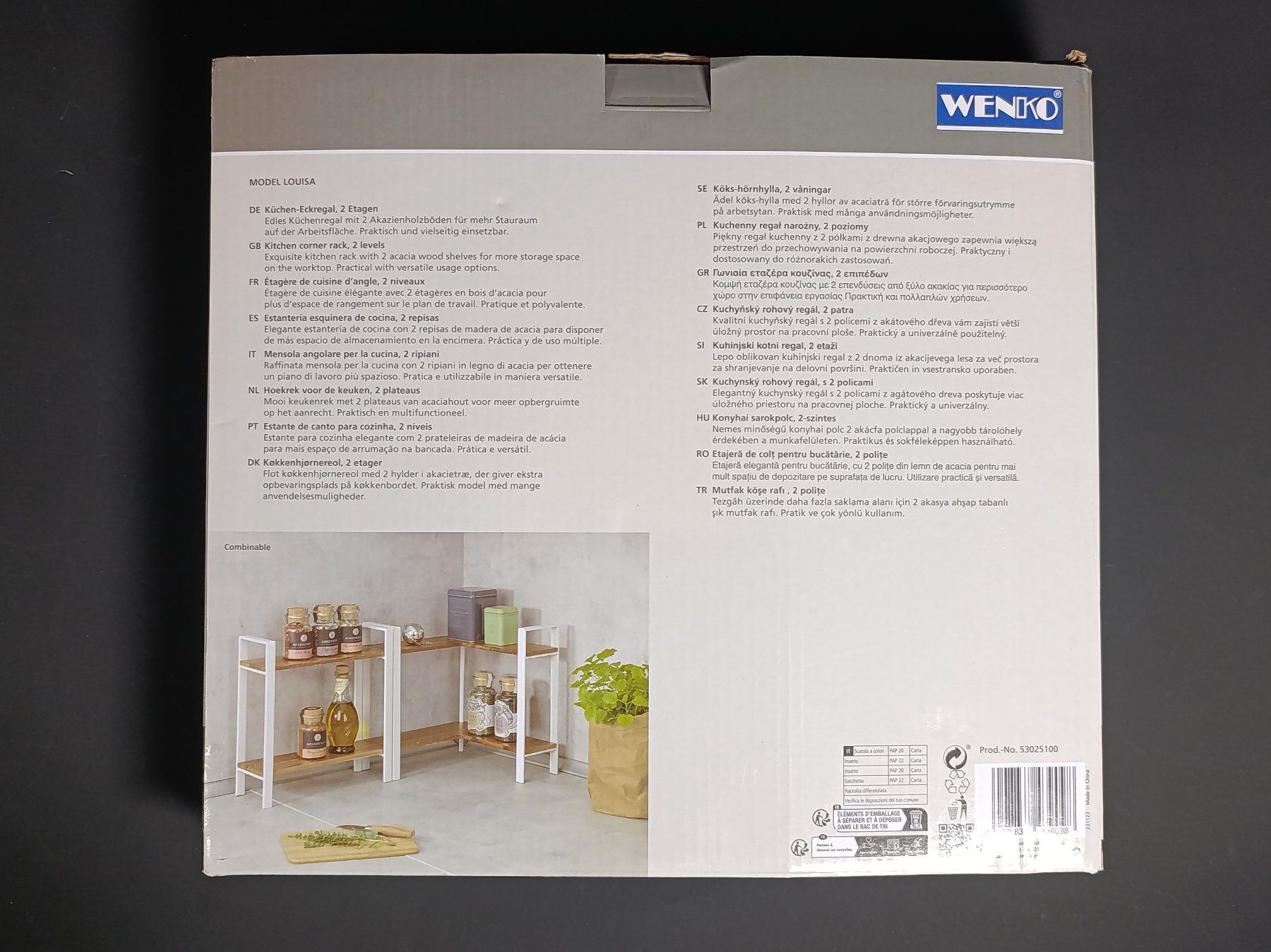 Wenko Scaffali: WENKO Étagère de cuisine – Nuovo (secondo la descrizione) da Thielle venduto da Plusvalue_Neuchatel 1
