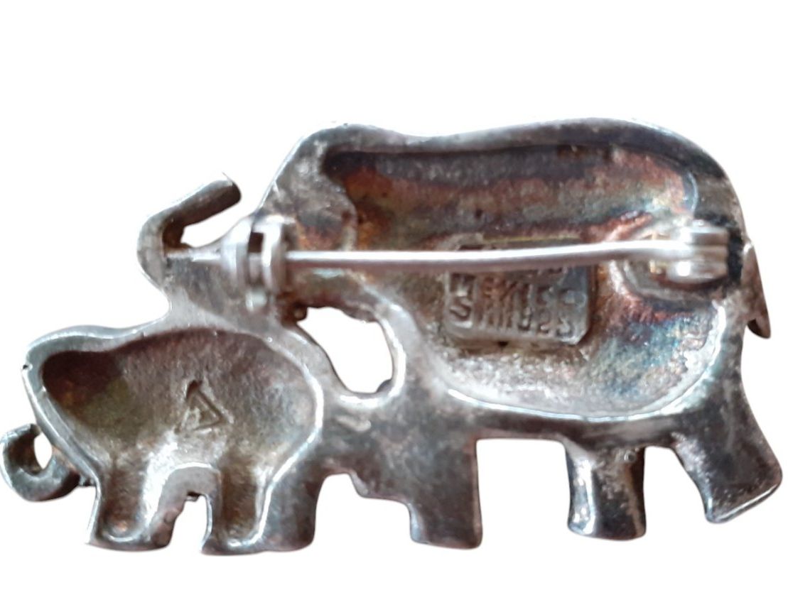 Spille & Fermagli: Brosche Elefanten Silber – Usato da Mörschwil venduto da wunderkiste44 2