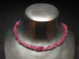 Turmalin-Collier rot/rosa/pink