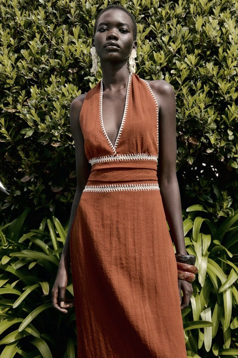 Vestiti: Robe en lin marron M/Braunes Leinenkleid M – Nuovo e nell'imballaggio originale da Veyras venduto da ValClasse 1
