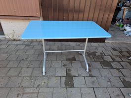 Gartentisch Klappbar 120cm x 70 cm Helblau