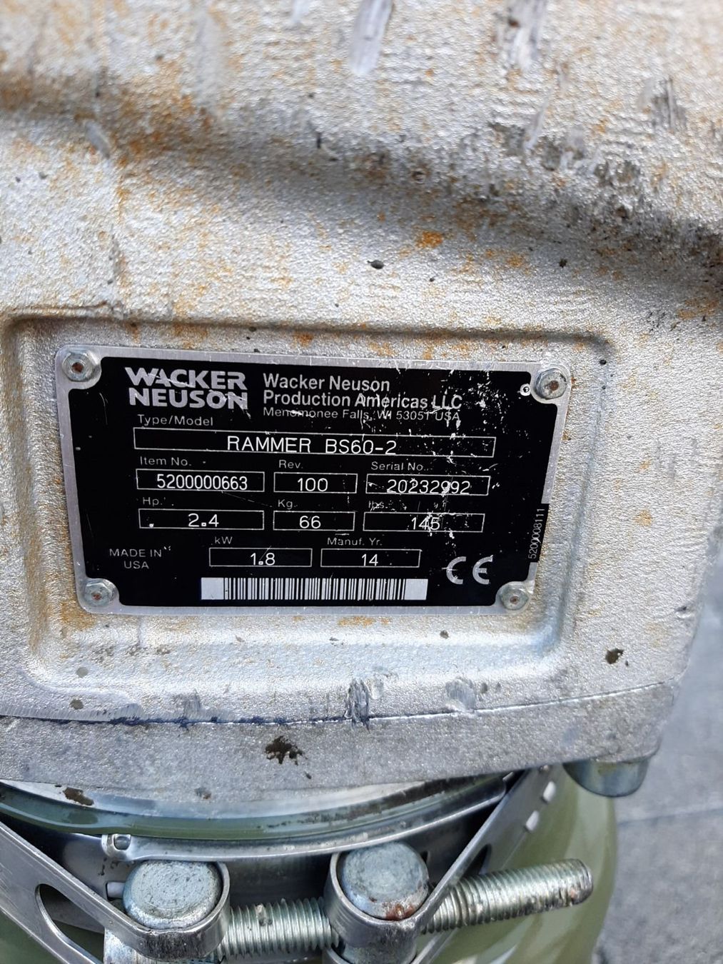 Wacker Neuson Tutte le macchine: Grabenstampfer Rammer Wacker Neuson – Usato da Rain venduto da Kleinmoto 5