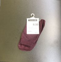 Migros Damensocken bordeaux Grösse unbekannt wie neu