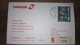 Swissair Zürich - Amman 10.12.1980