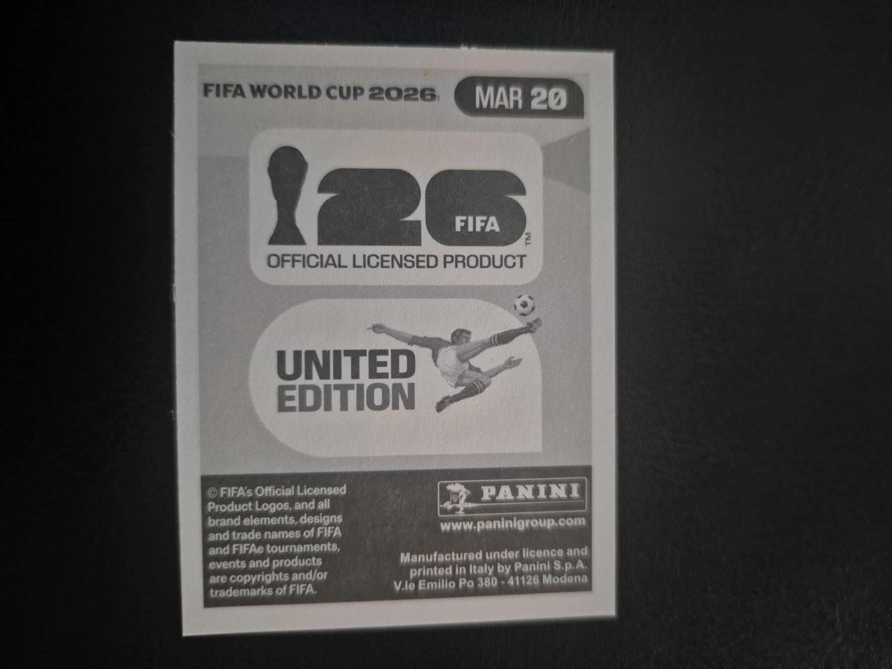 Panini Carte collezionabili: Panini WM 26 MAR 20 – Nuovo (secondo la descrizione) da Rorschacherberg venduto da AJ3108 1