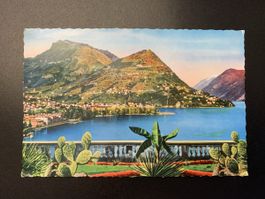 Postkarte Lugano Monte Bré 1957
