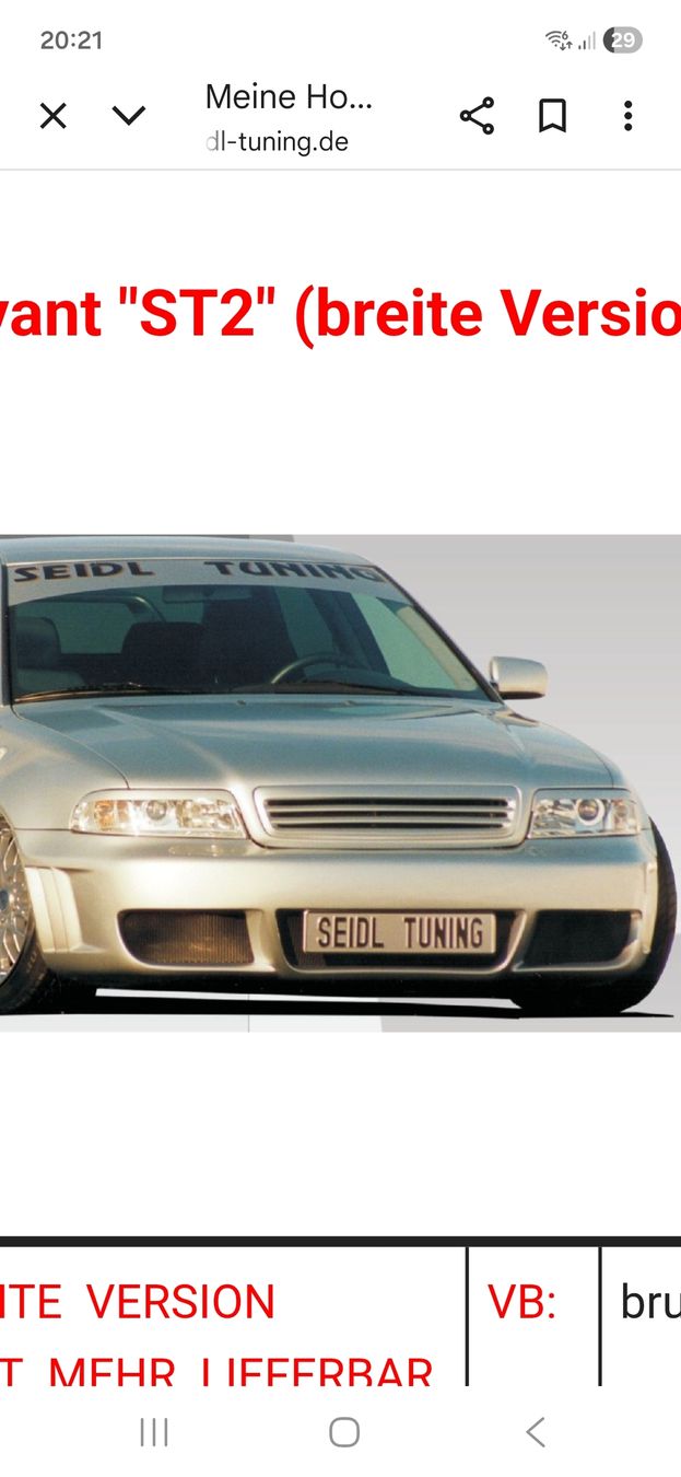 Tutti pezzi di ricambio auto: Audi A4 b5 Front Grill – Usato da Arnegg venduto da beda11