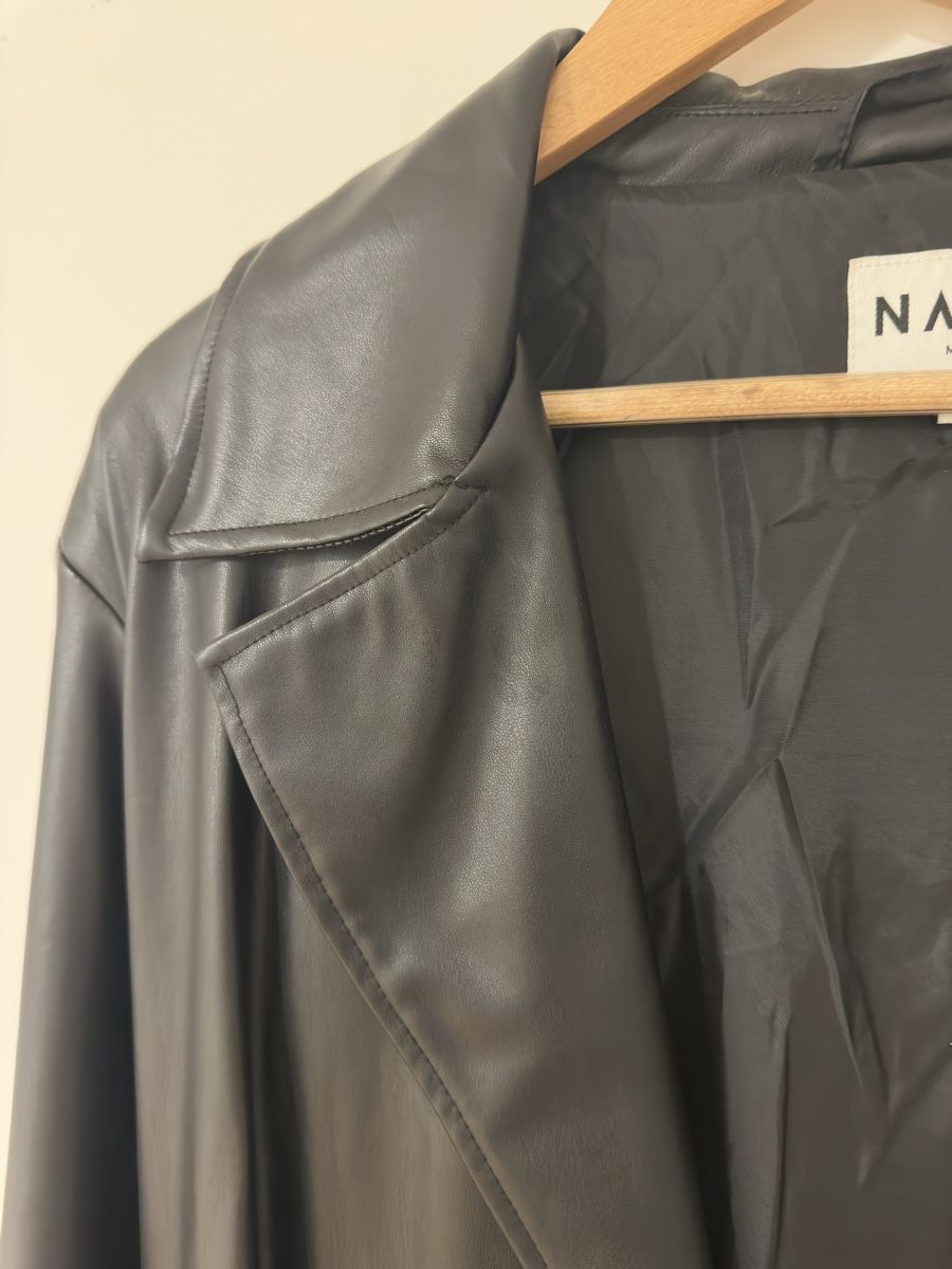Na-kd Cappotti: Schwarzer Ledermantel von Na-Kd – Nuovo (secondo la descrizione) da Wetzikon ZH venduto da Buesi_00 1