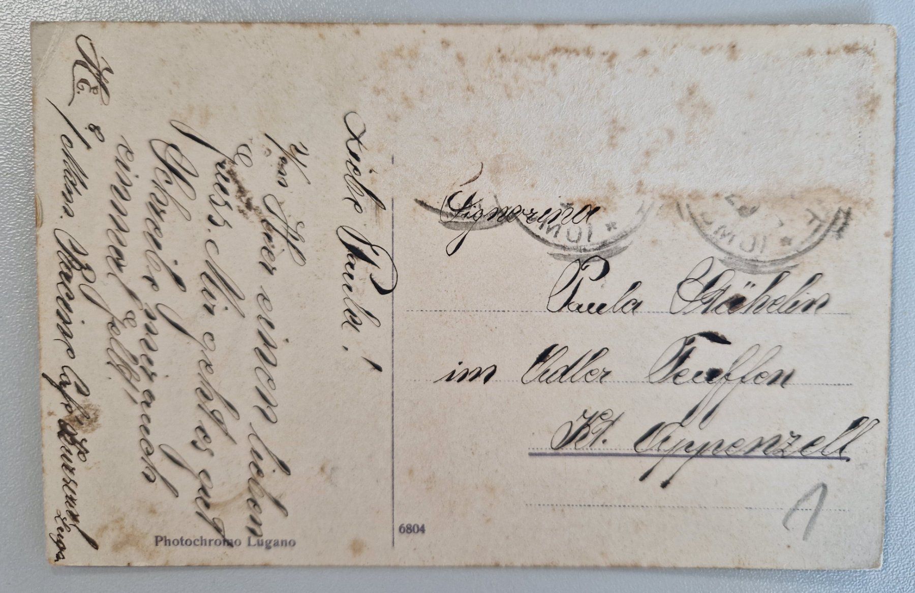 Cartoline postali: Lugano ca 1920 – Usato da Melchnau venduto da Arthurius 1