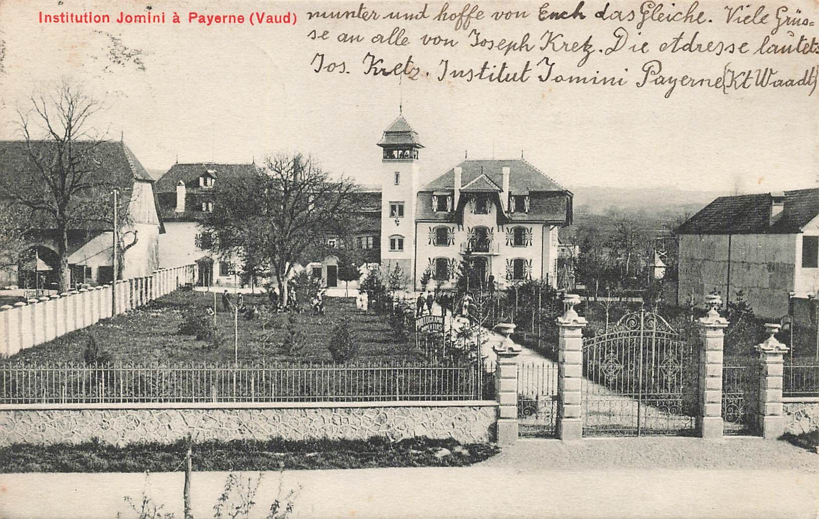 Cartes postales: Institution Jomini Payerne – D'occasion à Biasca par Blenio71