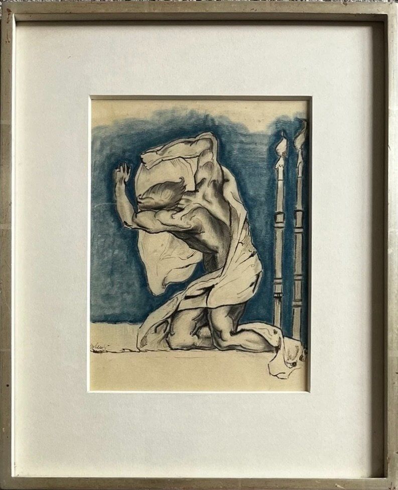 Dipinti: Mischtechnik von eine Mann, Signiert – Usato da Bruettisellen venduto da Collector_Store