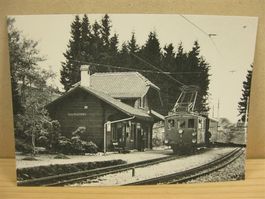 AK Bergstation Les Pleiades mit Zug