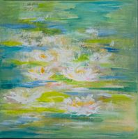 Impressionism, Originalgemälde auf Leinwand 40 cm, Unikat!!!