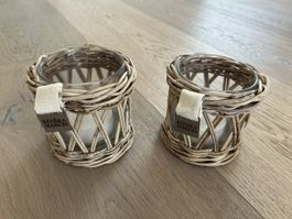 Riviera Maison Rattan Teelicht Kerze 