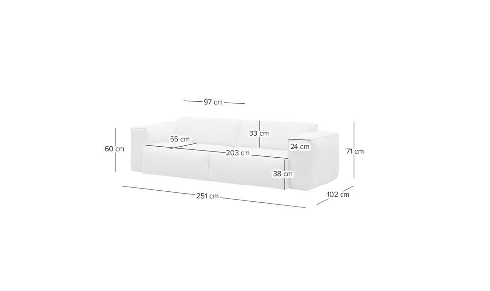 Divani: 3-Sitzer Sofa + Polsterhocker HUDSON - NEU – Nuovo (secondo la descrizione) da Islisberg venduto da MarieMarto 3