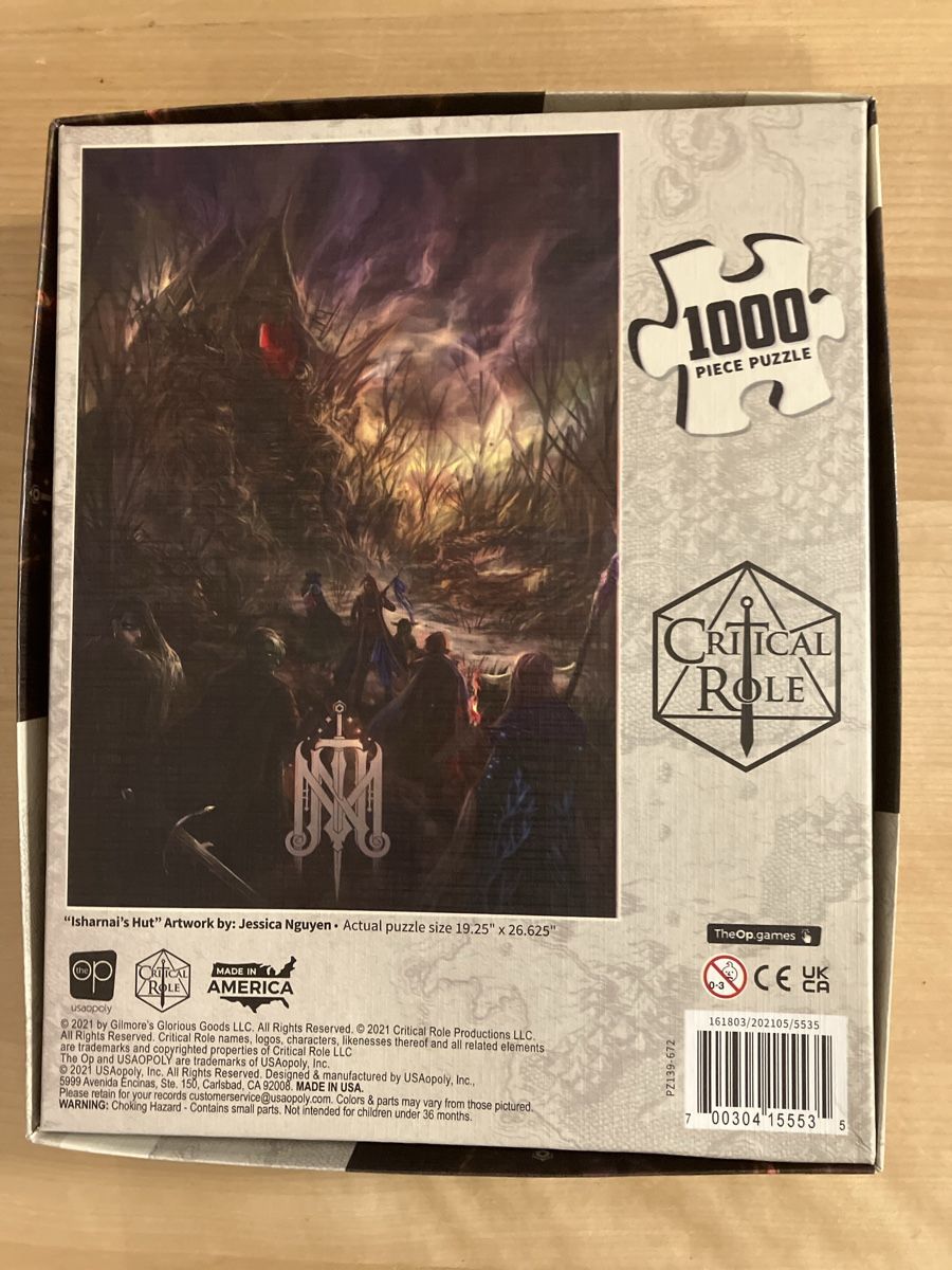 Puzzle: Critical Role Puzzle 1000 Teile – Nuovo (secondo la descrizione) da Glarus venduto da Jhuber78 1