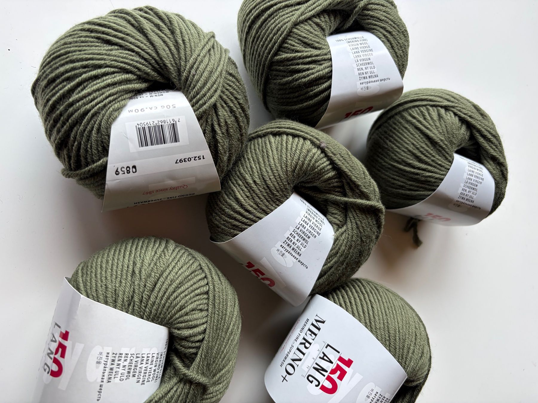 Lang Yarns Lana: 1 Knäuel Merino+  Lang yarns – Nuovo (secondo la descrizione) da Büsserach venduto da bor_s88m 1