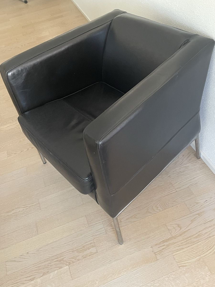 Fauteuils: Sessel Leder schwarz – Neuf (Voir description) à Ennetbaden par afa_fxq8 1