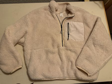 Fleece Pullover H&M Sport beige Grösse M guter Zustand