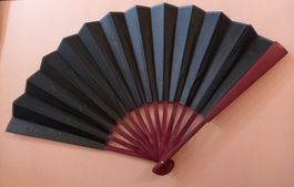 3x Chinesischer Fächer aus Bambusholz 60cm  Éventail Chinois