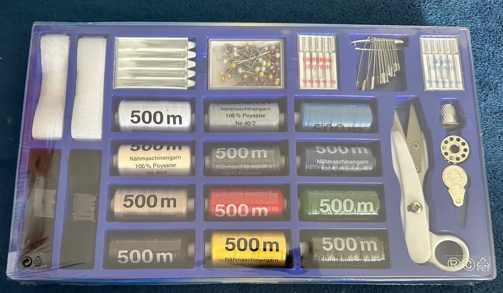2er-Pack Ini Reise Nähset, Tragbares Nähset It Faltbare Etui Für