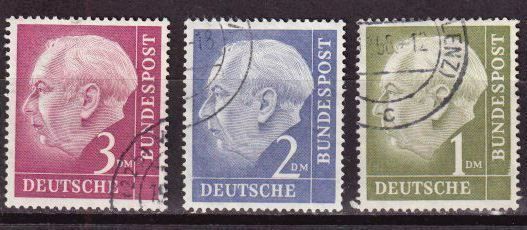Tous les timbres: BRD, Mi 194-196 gest. – Neuf (Voir description) à Langenthal par 1195