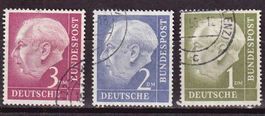 BRD, Mi 194-196 gest.