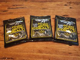 Ernie Ball Slinky Cobalt Gitarrensaiten neu (3 Stk.)
