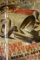 Blechschild GRAND PRIX SUISSE 1934, Autorennen, Formel 1