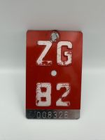 Velonummer ZG 82