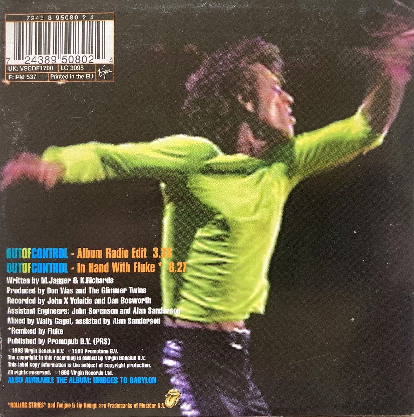 CDs: ROLLING STONES - OUT OF CONTROL – D'occasion à Bottens par hotter-than-hell 1
